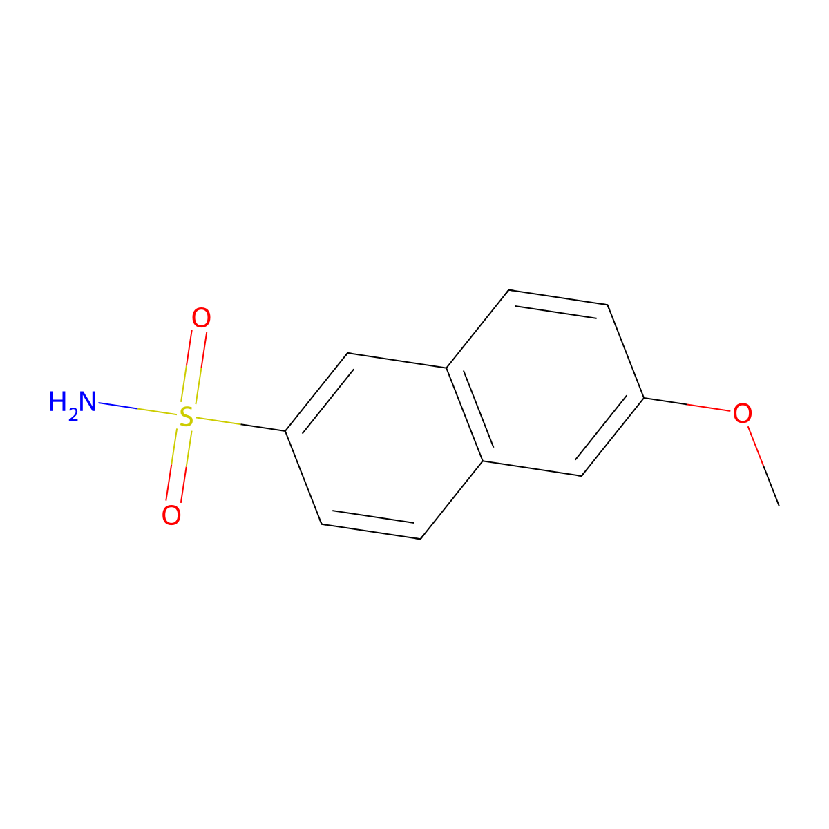 6-Methoxynaphthalene-2-sulfonamide molecular structure, CAS 1206134-16-8