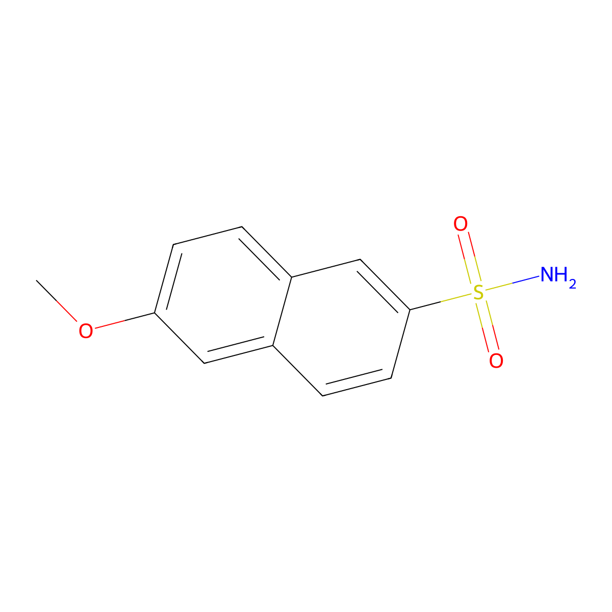 6-Methoxynaphthalene-2-sulfonamide molecular structure, CAS 1206134-16-8