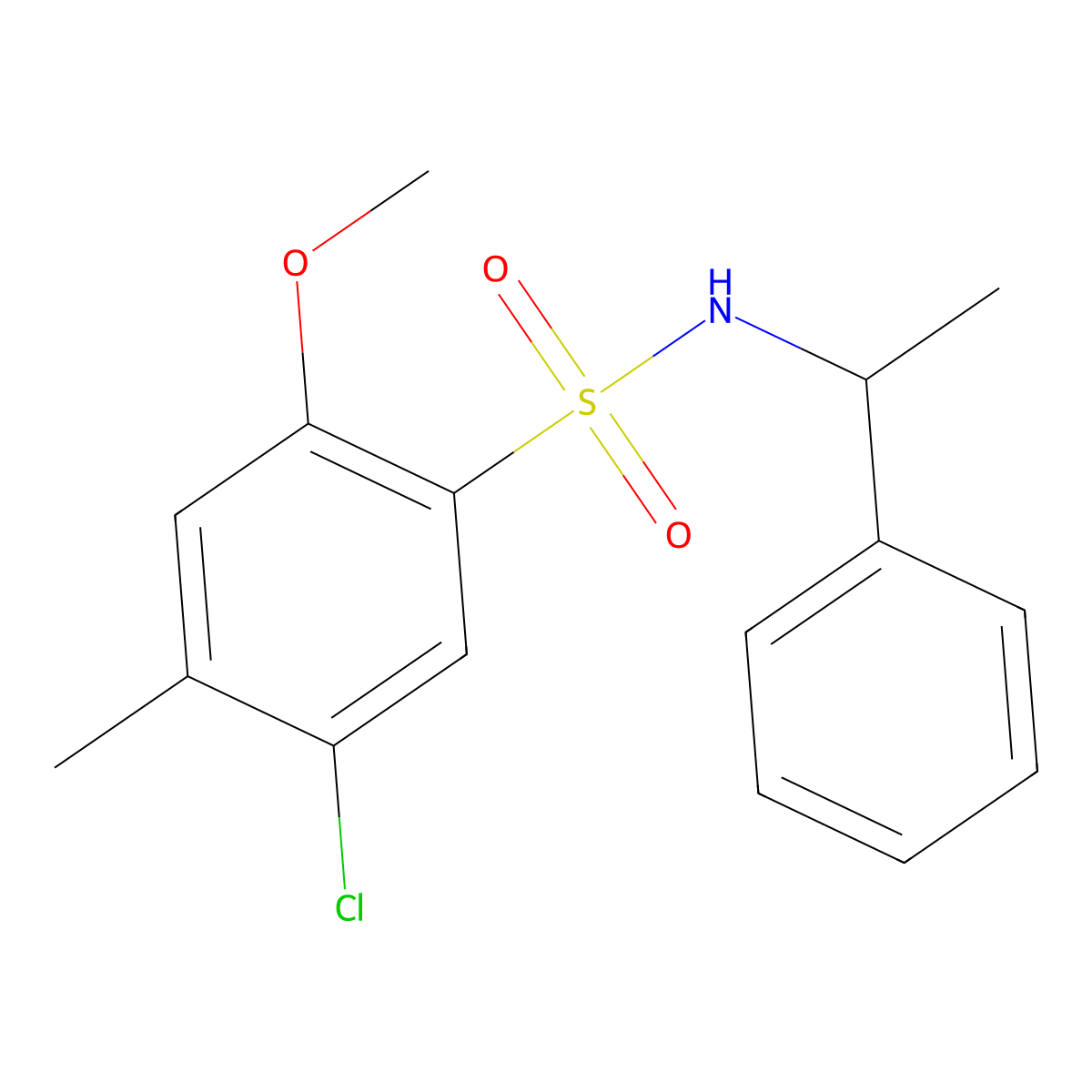 [(5-Chloro-2-methoxy-4-methylphenyl)sulfonyl](phenylethyl)amine molecular structure, CAS 1206137-45-2
