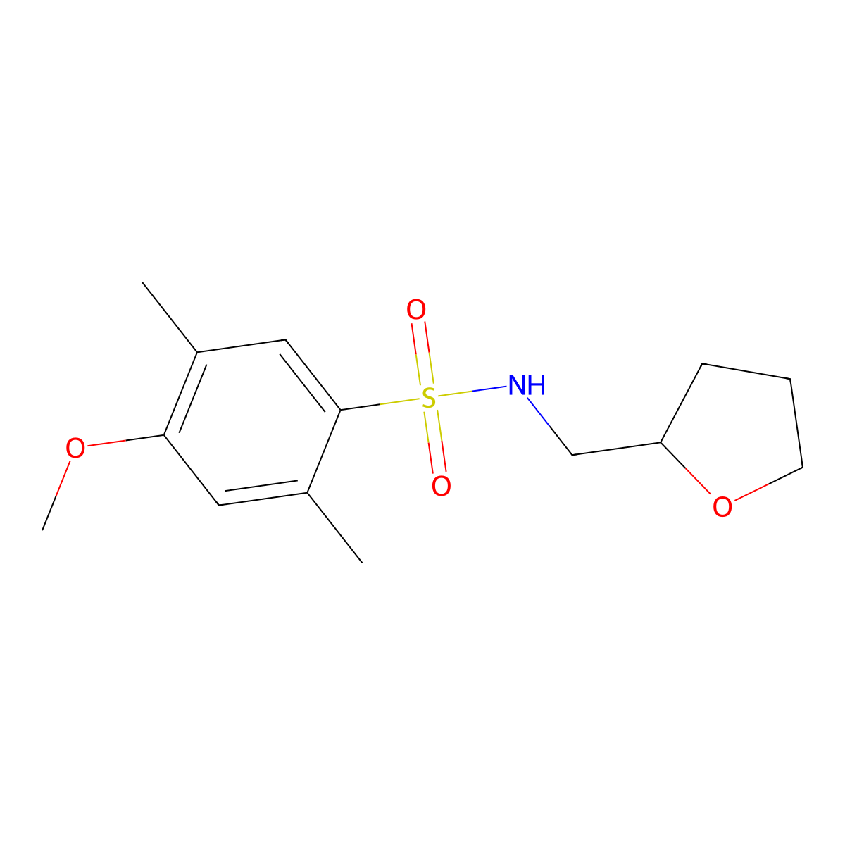 [(4-Methoxy-2,5-dimethylphenyl)sulfonyl](oxolan-2-ylmethyl)amine molecular structure, CAS 1206141-70-9
