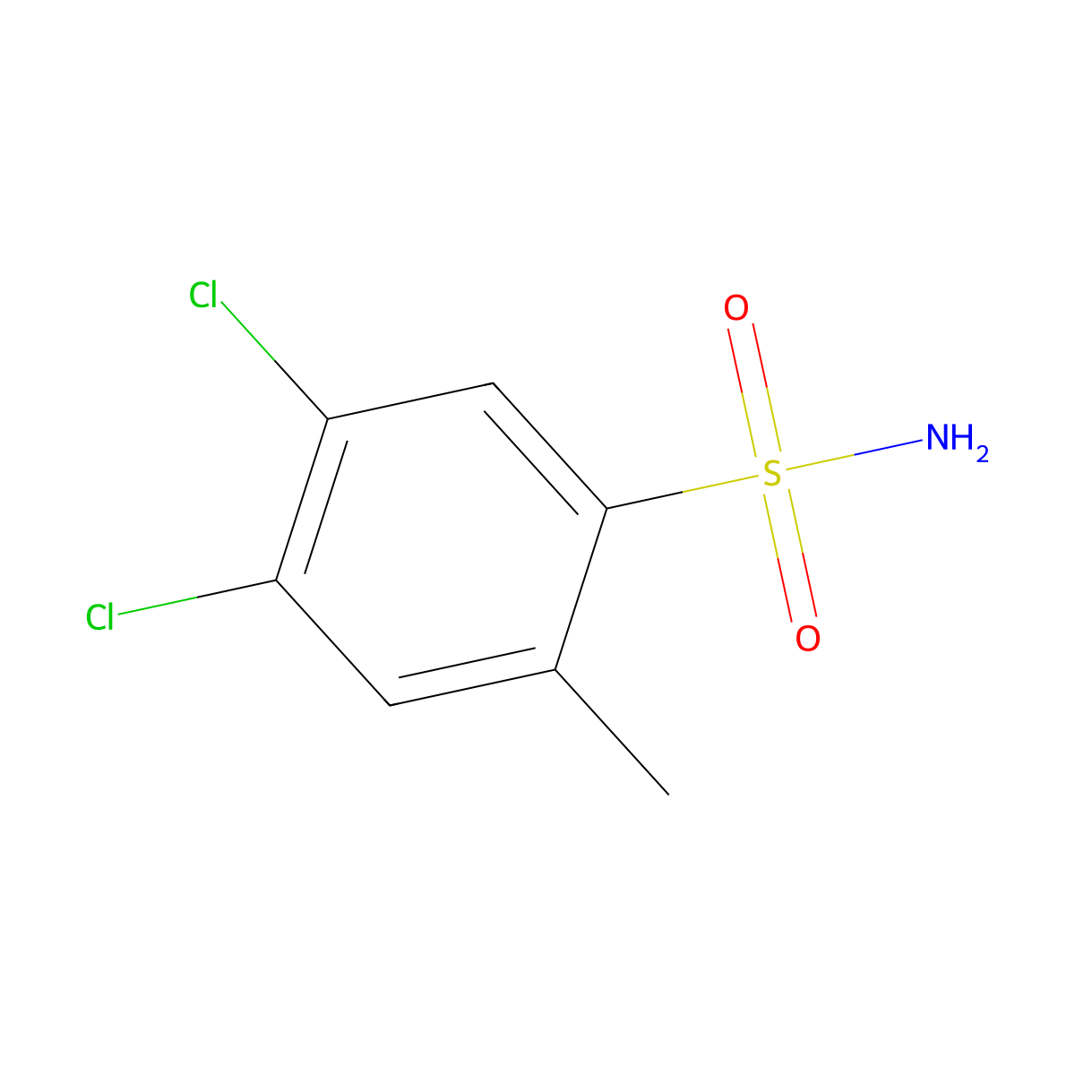 4,5-Dichloro-2-methylbenzenesulfonamide molecular structure, CAS 1206143-13-6