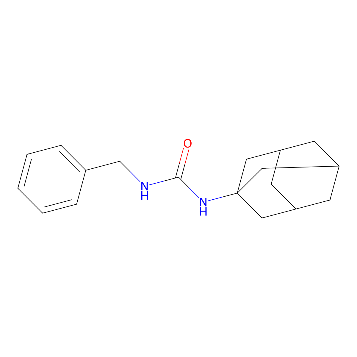 1-(1-Adamantyl)-3-benzylurea molecular structure, CAS 120615-86-3