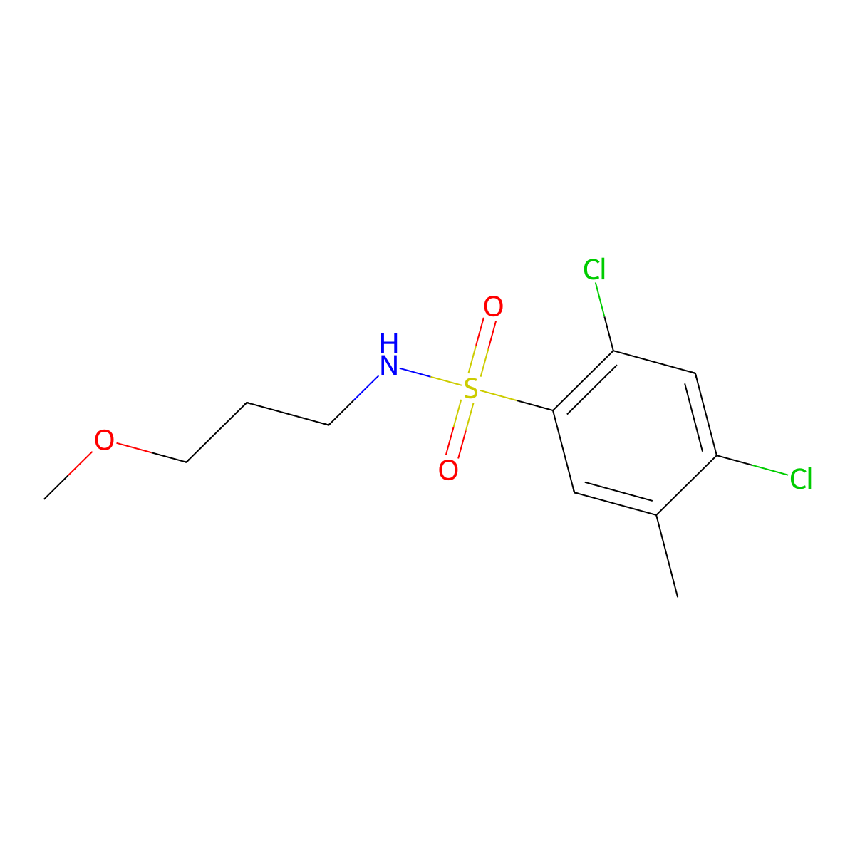 [(2,4-Dichloro-5-methylphenyl)sulfonyl](3-methoxypropyl)amine molecular structure, CAS 1206154-01-9