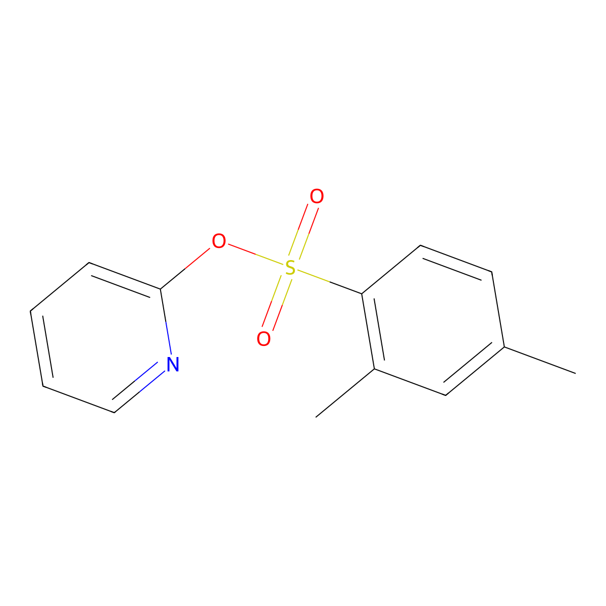 2-Pyridyl 2,4-dimethylbenzenesulfonate molecular structure, CAS 1206154-23-5