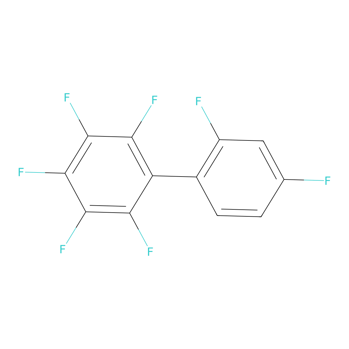 2,2',3,4,4',5,6-Heptafluorobiphenyl molecular structure, CAS 1206164-17-1