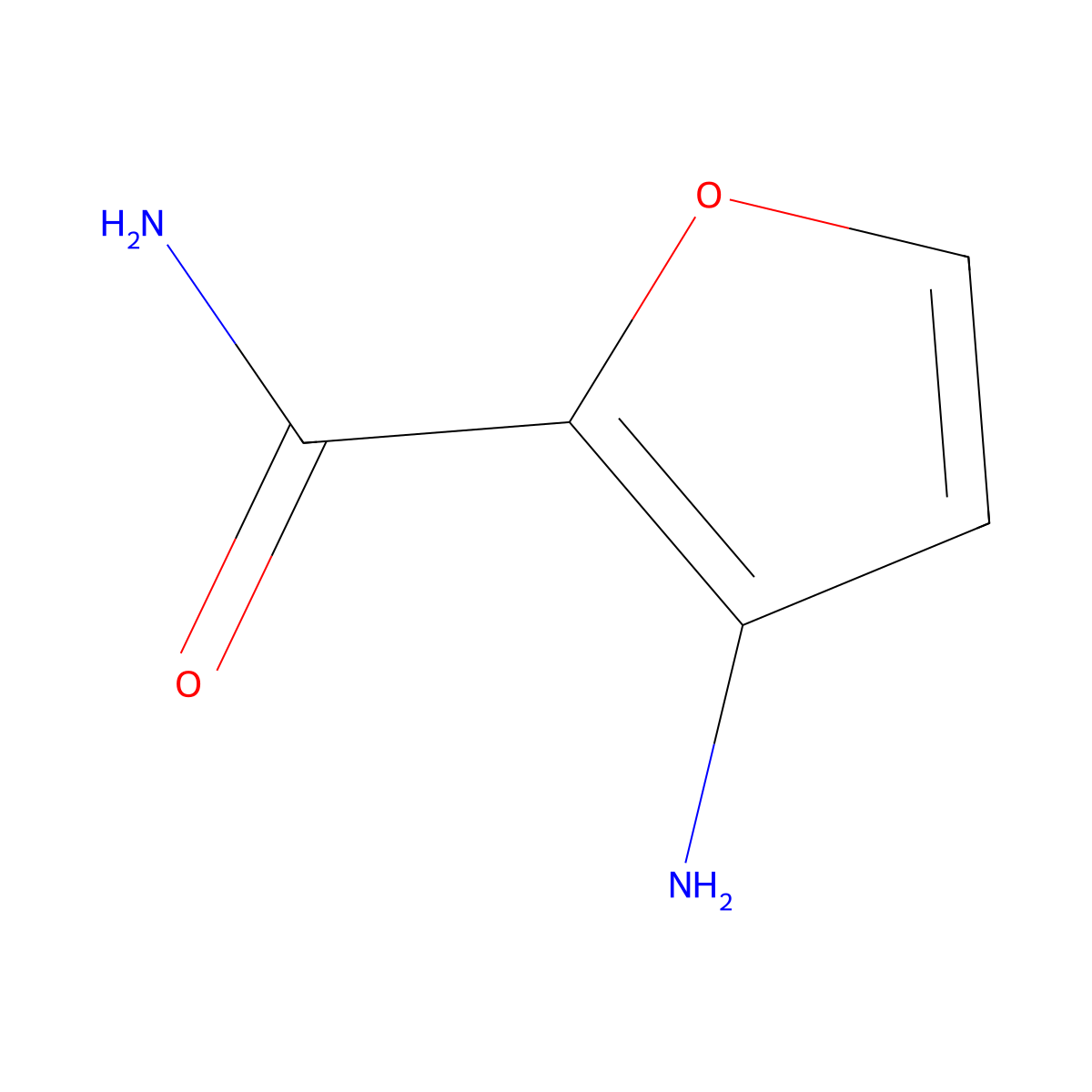 3-Aminofuran-2-carboxamide molecular structure, CAS 1206180-89-3