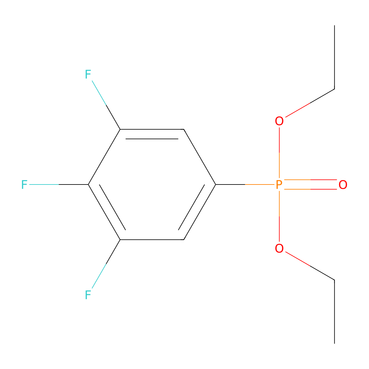 Diethyl (3,4,5-trifluorophenyl)phosphonate molecular structure, CAS 1206195-81-4