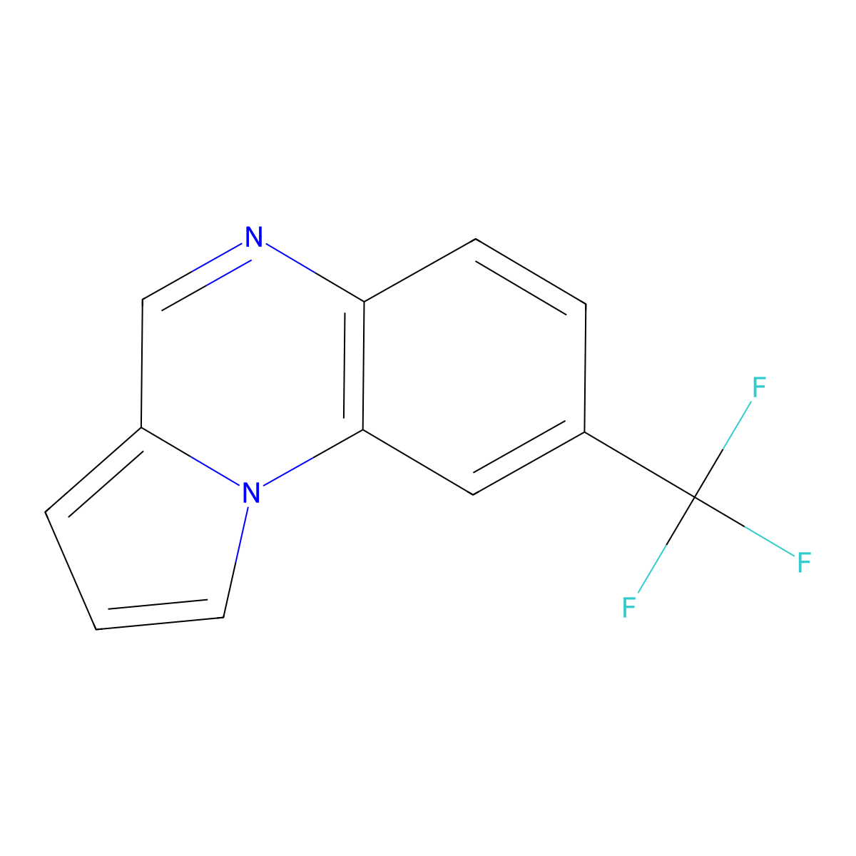 8-(Trifluoromethyl)pyrrolo[1,2-a]quinoxaline molecular structure, CAS 1206200-20-5