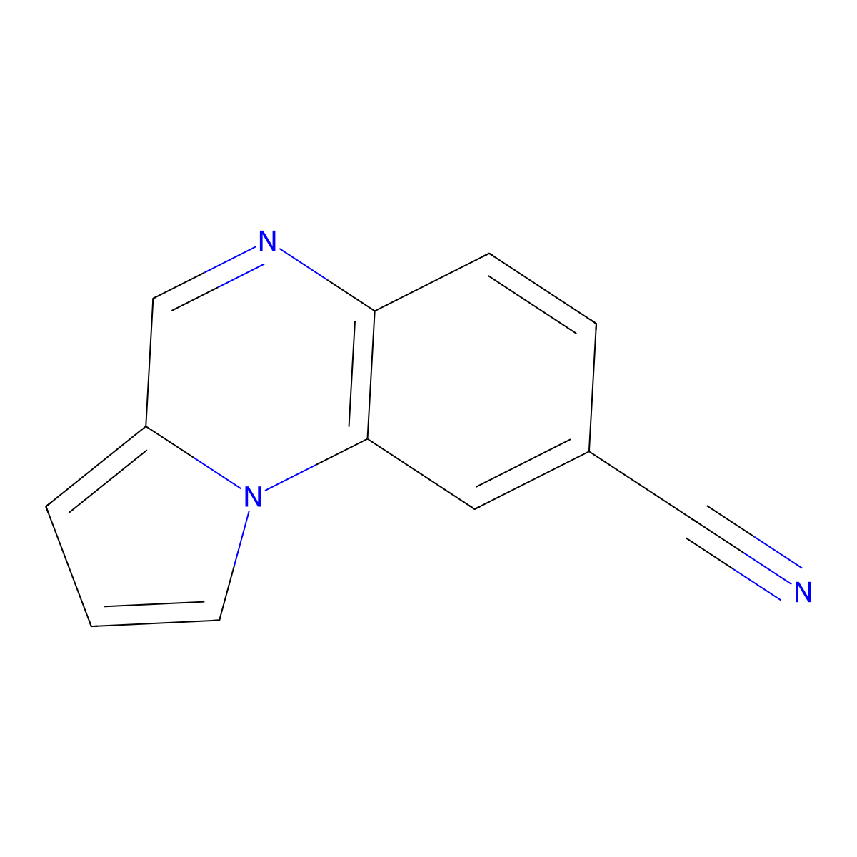 Pyrrolo[1,2-a]quinoxaline-8-carbonitrile molecular structure, CAS 1206200-21-6
