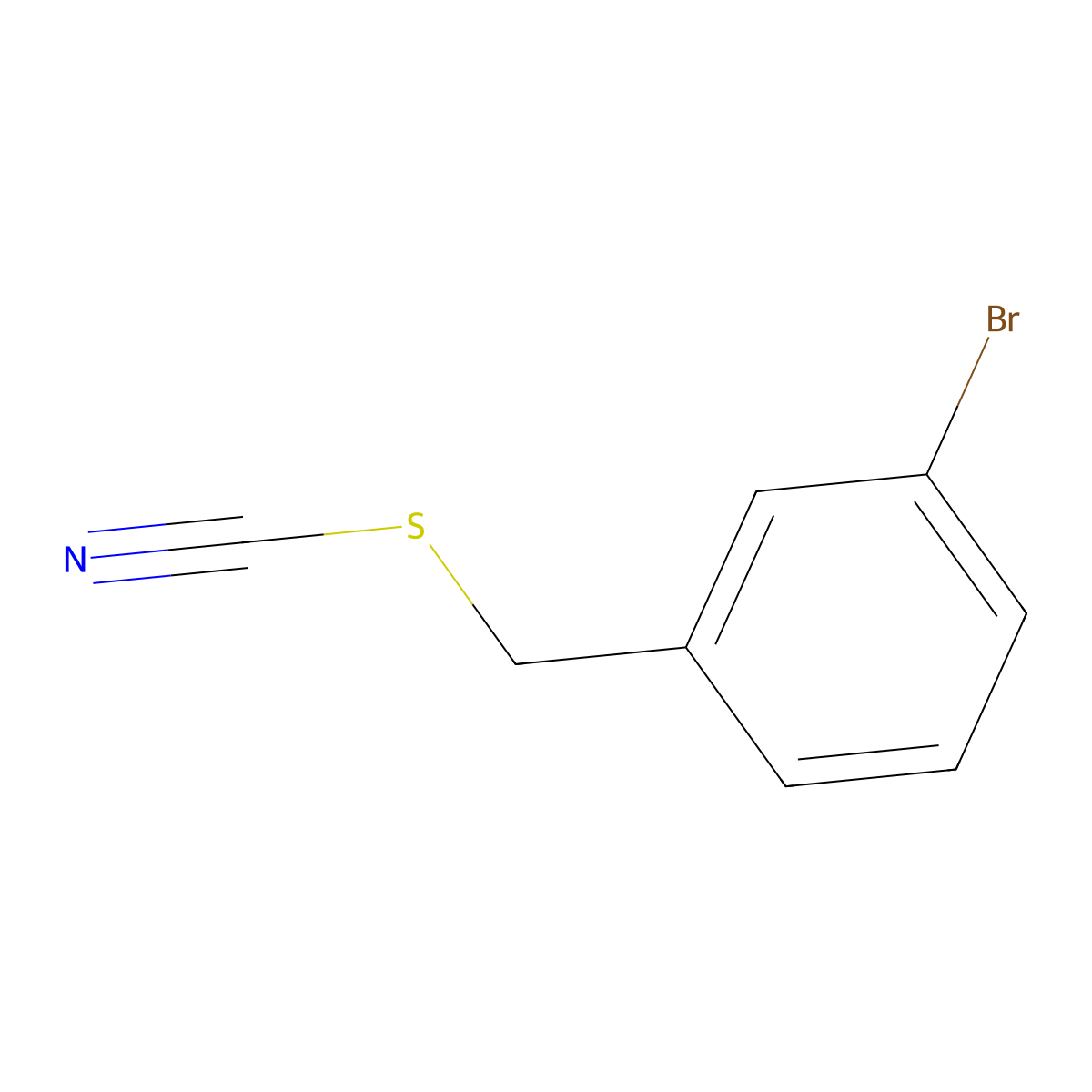 3-Bromobenzyl thiocyanate molecular structure, CAS 1206228-39-8