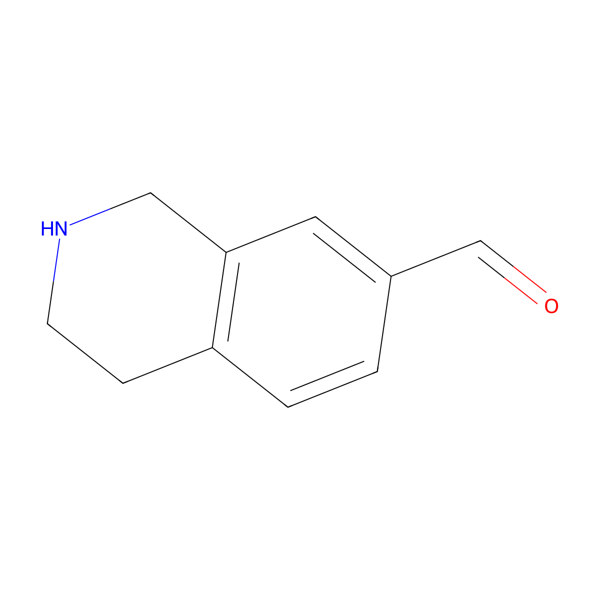 1,2,3,4-Tetrahydroisoquinoline-7-carbaldehyde molecular structure, CAS 1206229-10-8