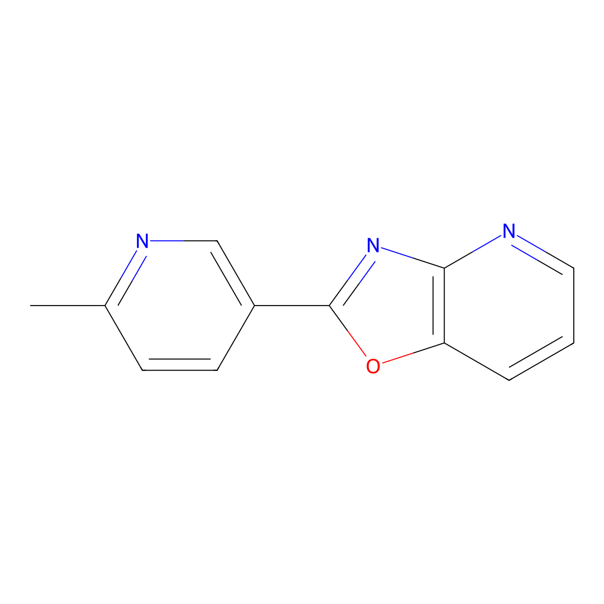 2-(6-Methyl-pyridin-3-yl)-oxazolo[4,5-b]pyridine molecular structure, CAS 120623-52-1