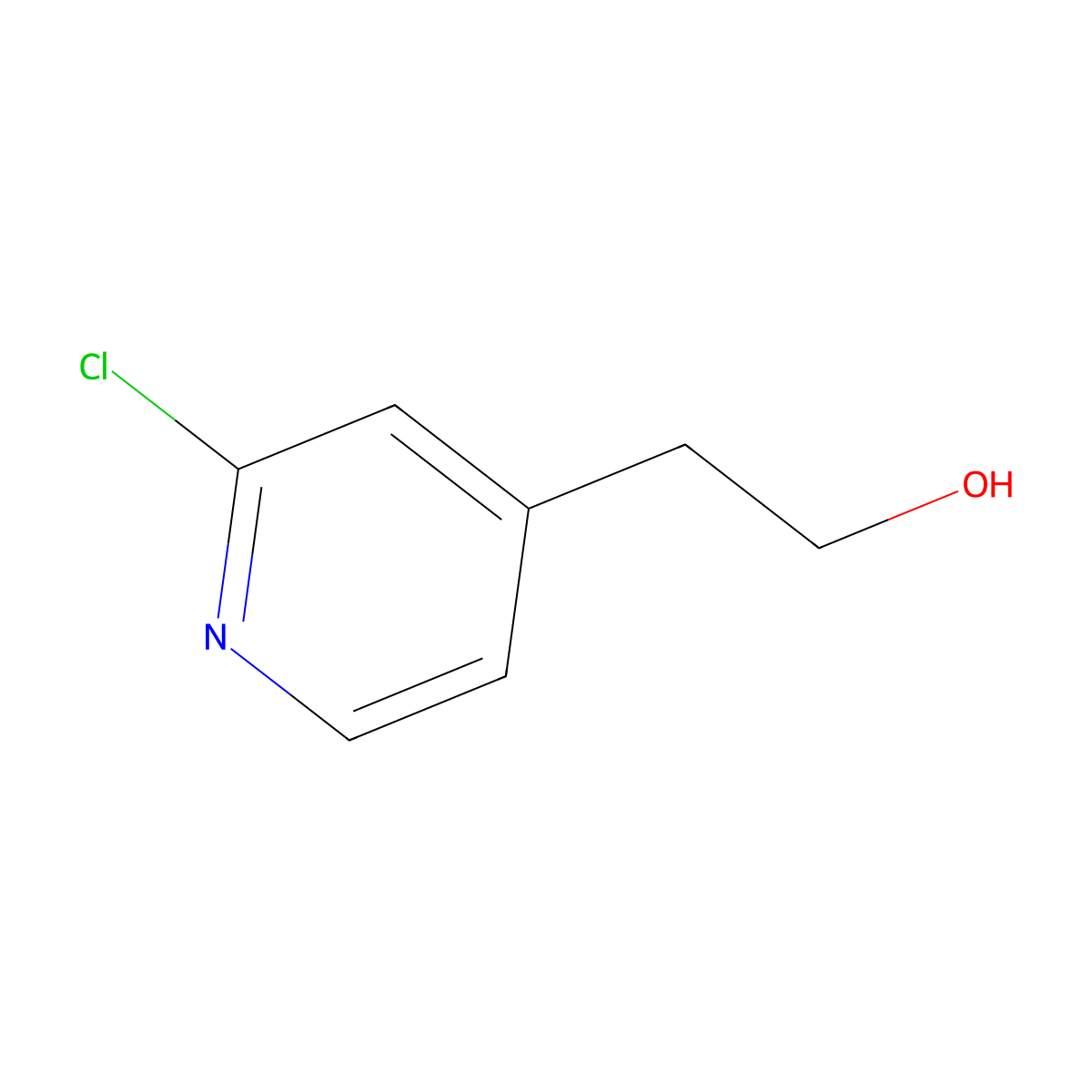 2-(2-Chloropyridin-4-YL)ethanol molecular structure, CAS 1206247-86-0