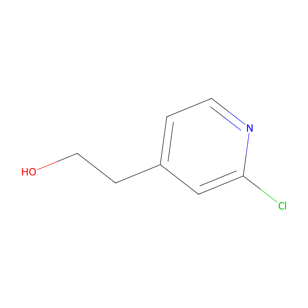 2-(2-Chloropyridin-4-YL)ethanol molecular structure, CAS 1206247-86-0