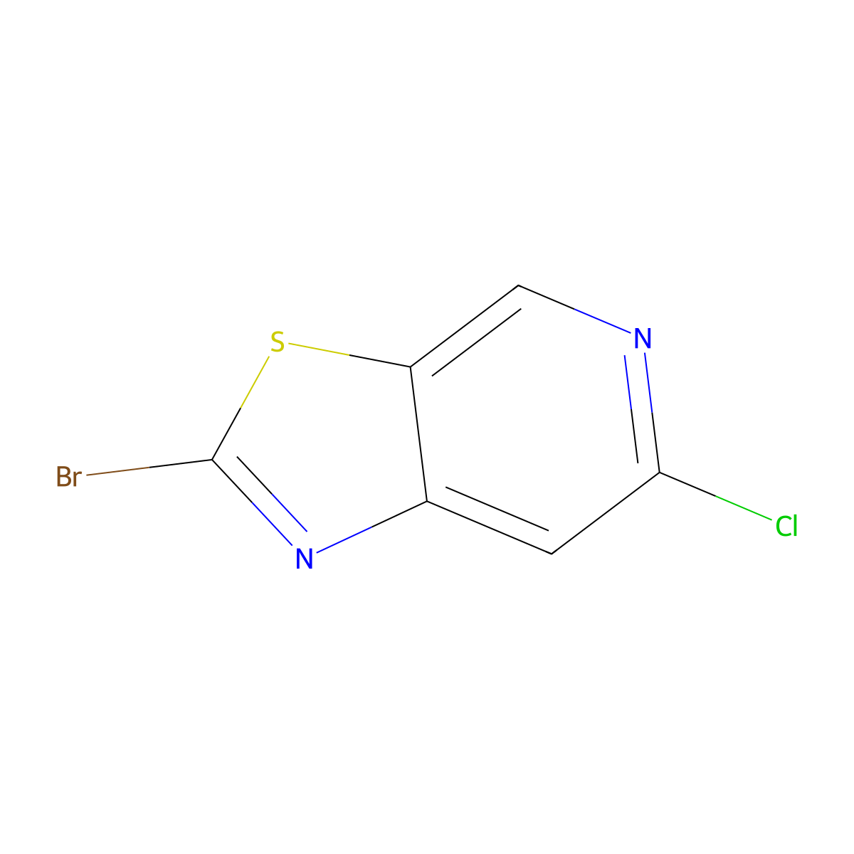2-Bromo-6-chloro-[1,3]thiazolo[5,4-c]pyridine molecular structure, CAS 1206247-98-4