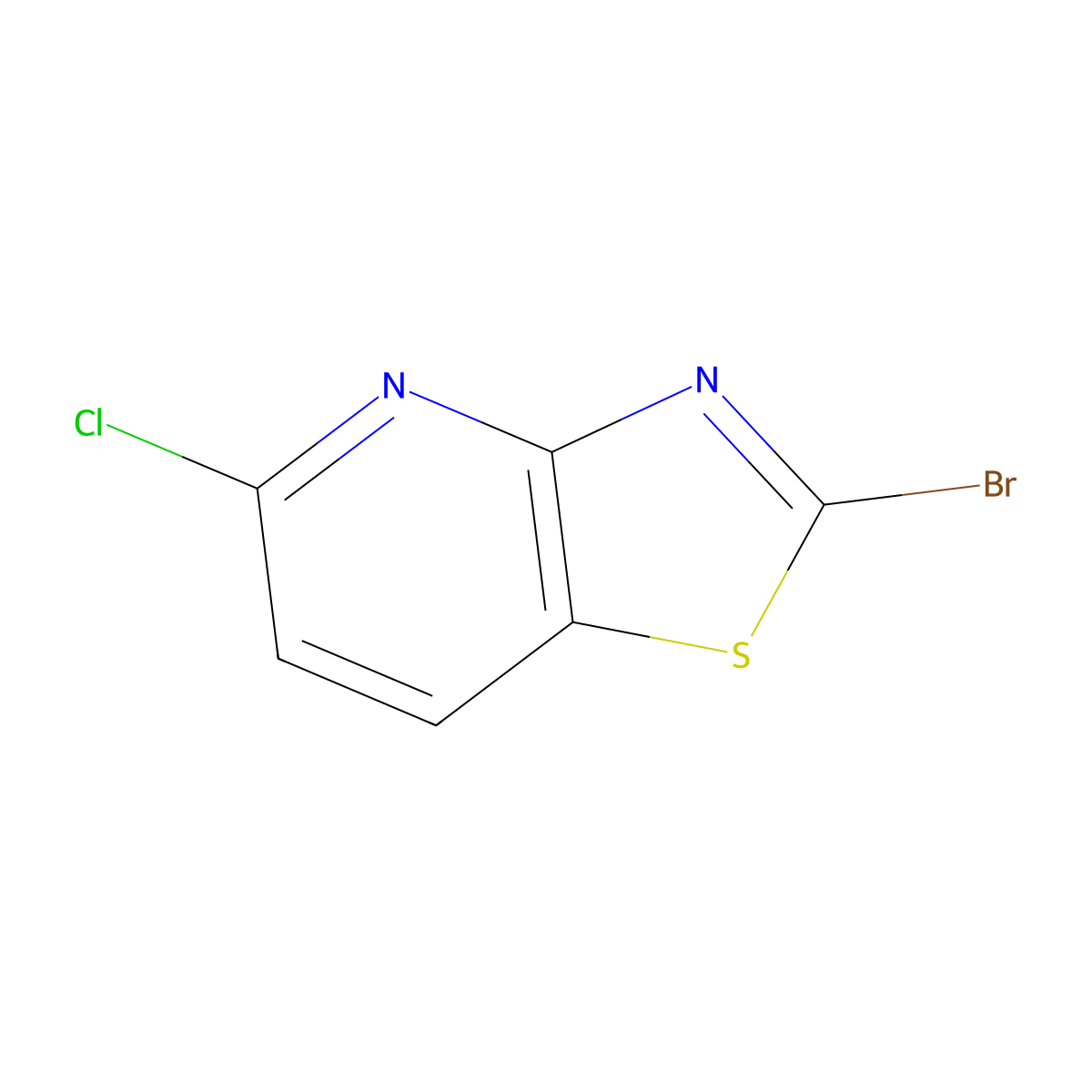 2-Bromo-5-chlorothiazolo[4,5-b]pyridine molecular structure, CAS 1206248-02-3