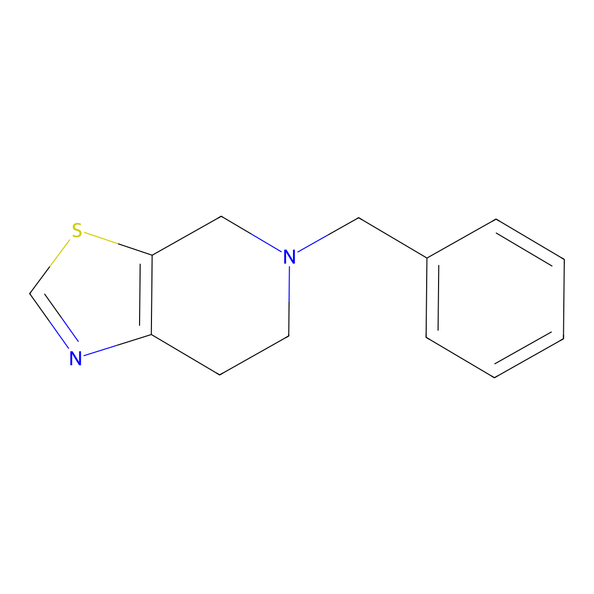 5-Benzyl-4,5,6,7-tetrahydrothiazolo[5,4-c]pyridine molecular structure, CAS 1206248-09-0