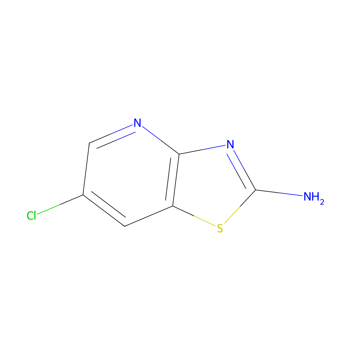 6-Chlorothiazolo[4,5-B]pyridin-2-amine molecular structure, CAS 1206248-17-0