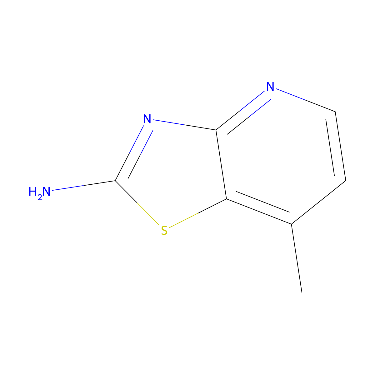 7-Methylthiazolo[4,5-b]pyridin-2-amine molecular structure, CAS 1206248-32-9