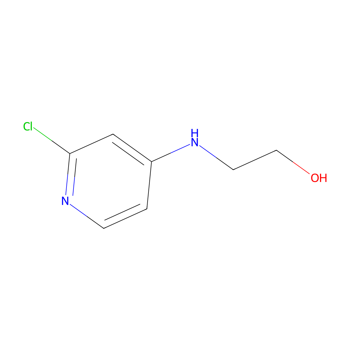 2-(2-Chloropyridin-4-ylamino)ethanol molecular structure, CAS 1206248-42-1
