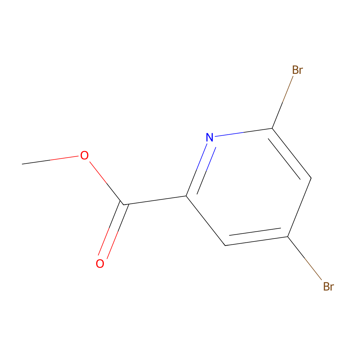 Methyl 4,6-dibromopicolinate molecular structure, CAS 1206248-47-6