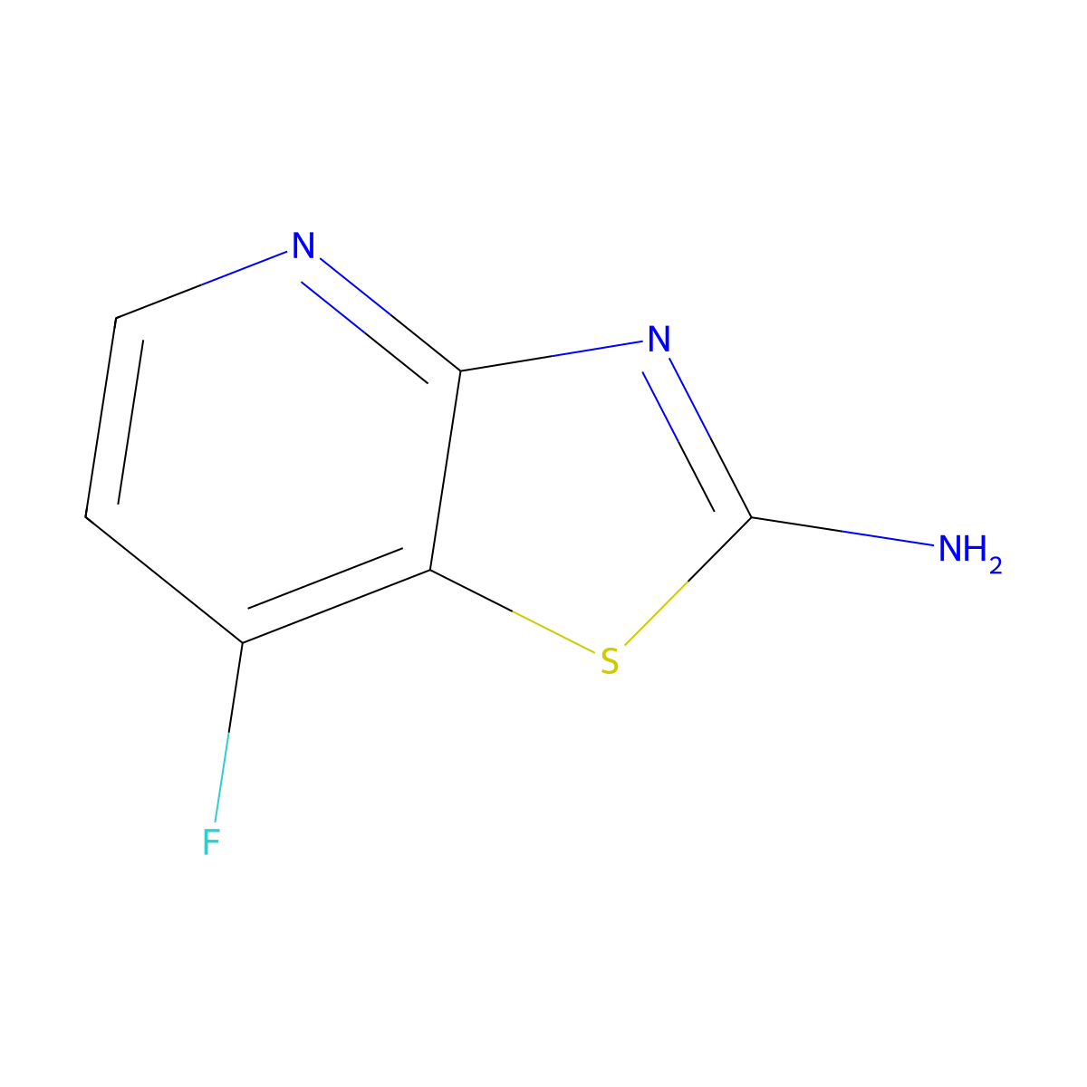 7-Fluorothiazolo[4,5-b]pyridin-2-amine molecular structure, CAS 1206248-62-5