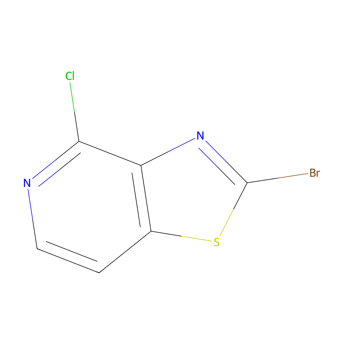 2-Bromo-4-chlorothiazolo[4,5-c]pyridine molecular structure, CAS 1206248-70-5