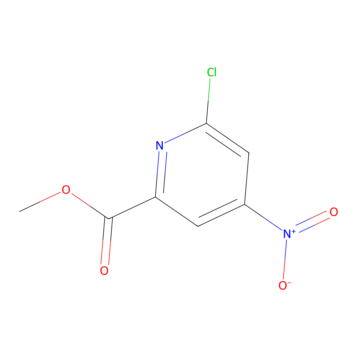 6-Chloro-4-nitro-pyridine-2-carboxylic acid methyl ester molecular structure, CAS 1206249-53-7