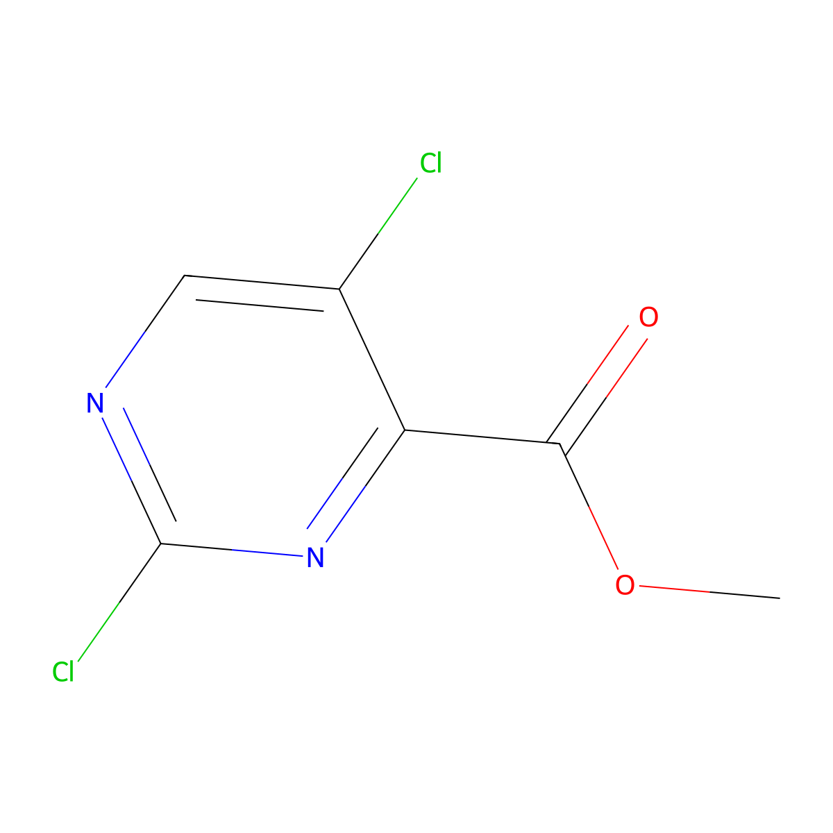 Methyl 2,5-dichloropyrimidine-4-carboxylate molecular structure, CAS 1206249-62-8