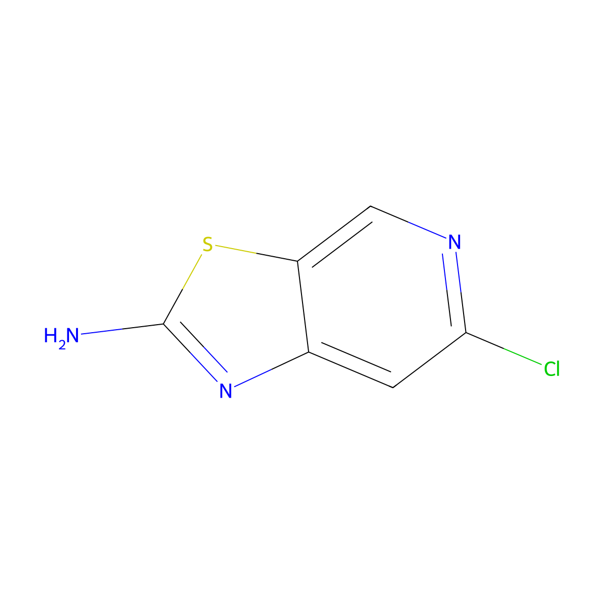 6-Chloro-[1,3]thiazolo[5,4-c]pyridin-2-amine molecular structure, CAS 1206250-50-1
