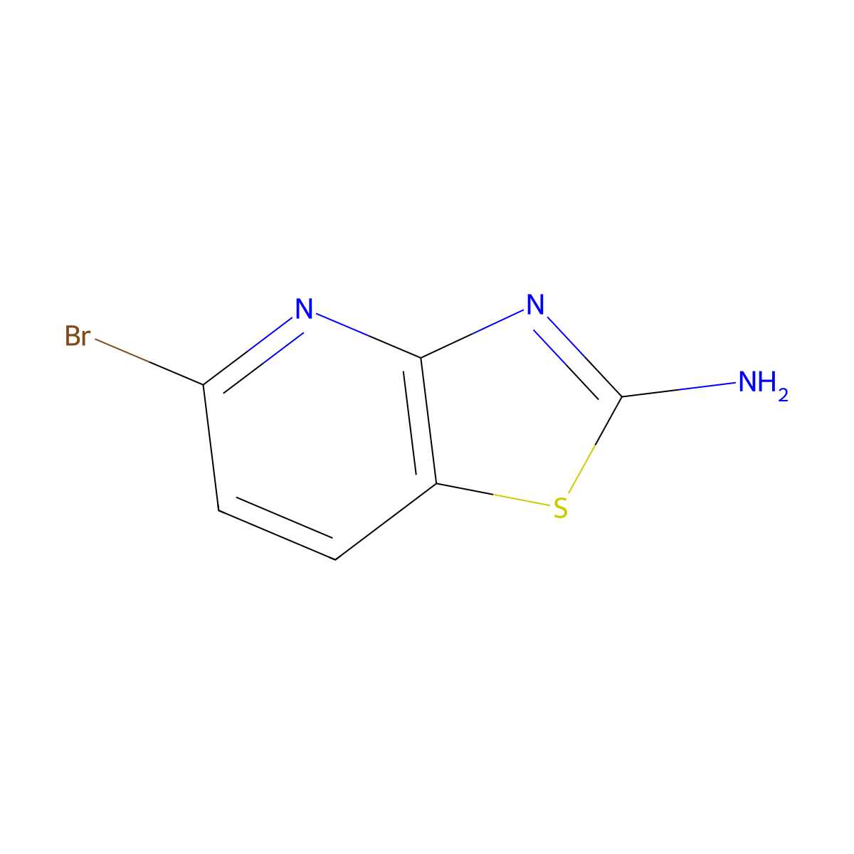 5-Bromothiazolo[4,5-b]pyridin-2-amine molecular structure, CAS 1206250-55-6