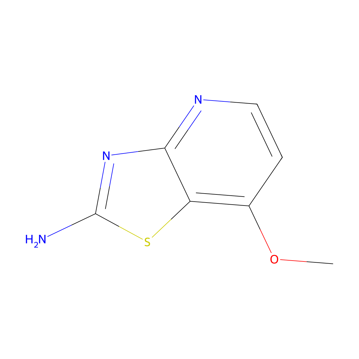 7-Methoxythiazolo[4,5-b]pyridin-2-amine molecular structure, CAS 1206250-56-7