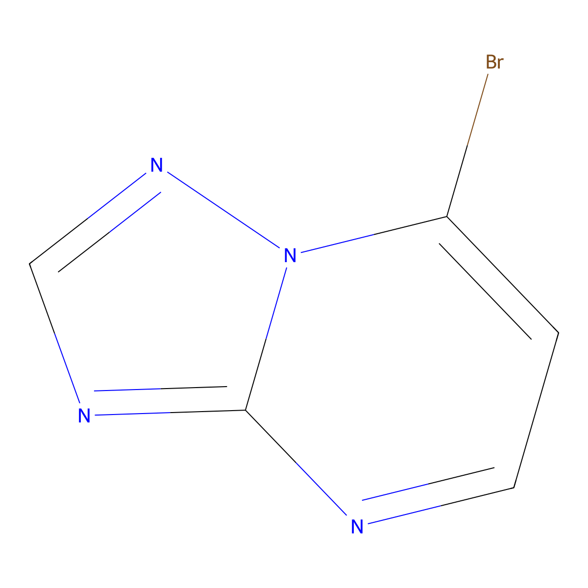 7-Bromo-[1,2,4]triazolo[1,5-a]pyrimidine molecular structure, CAS 120633-31-0