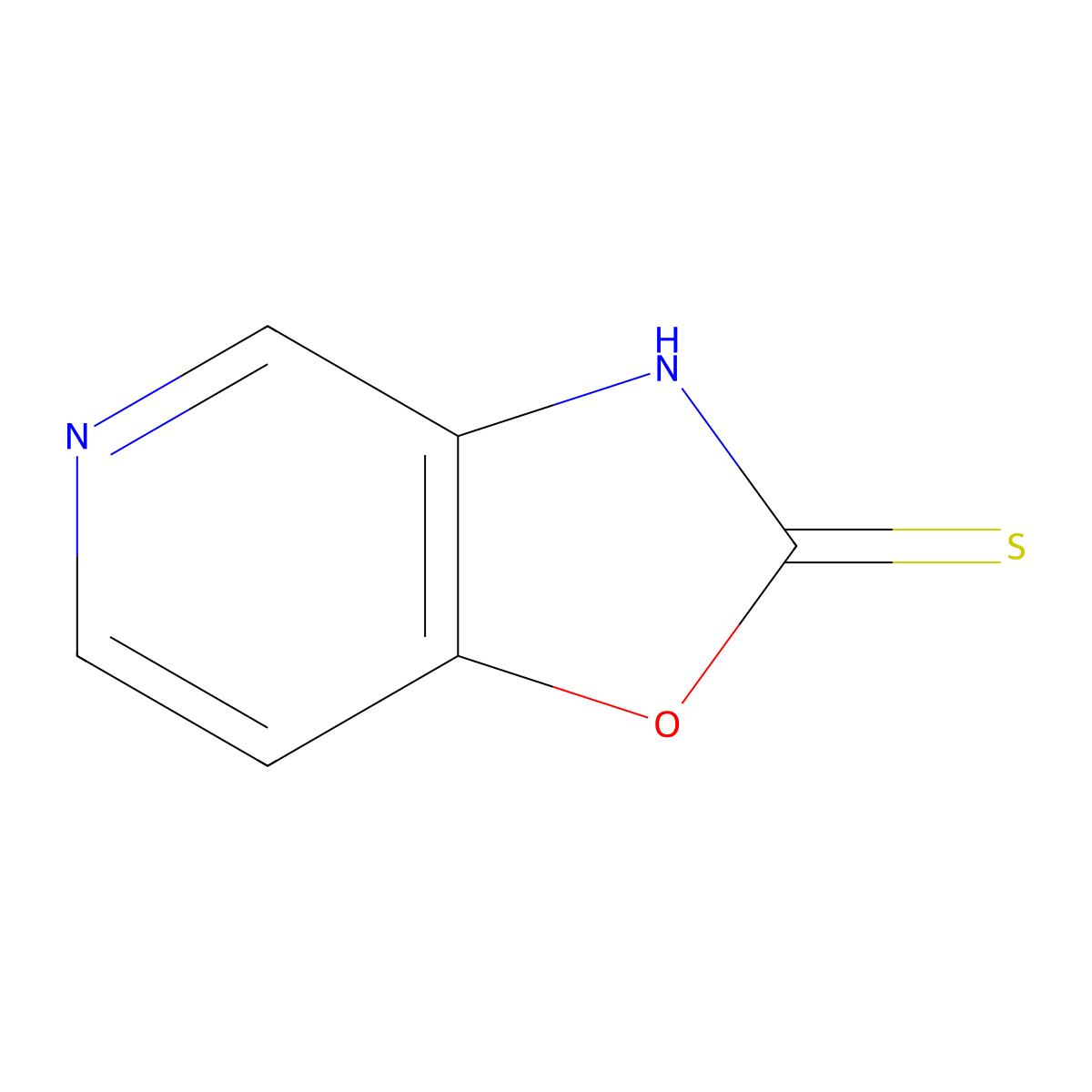 Oxazolo[4,5-c]pyridine-2(3H)-thione molecular structure, CAS 120640-76-8