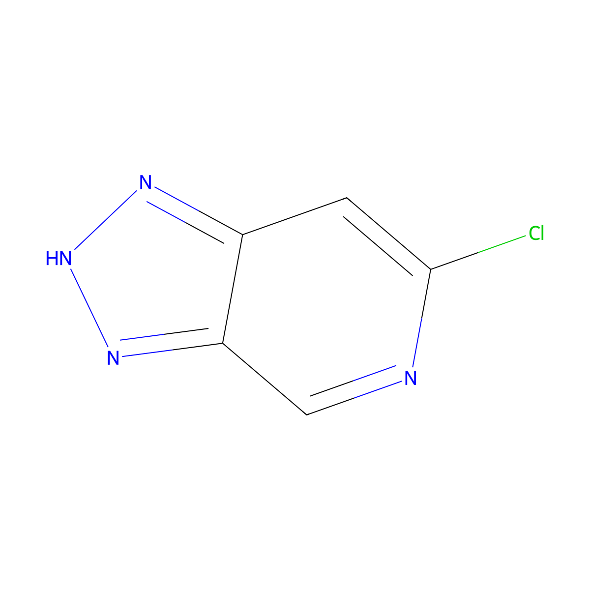 6-chloro-3H-[1,2,3]triazolo[4,5-c]pyridine molecular structure, CAS 120641-09-0