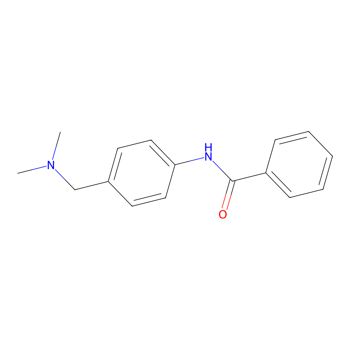 N-[4-[(dimethylamino)methyl]phenyl]benzamide molecular structure, CAS 1206454-66-1