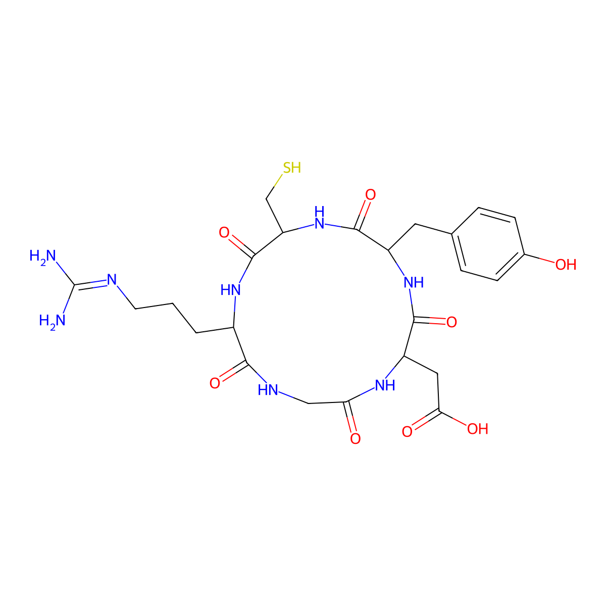 Cyclo(RGDyC) molecular structure, CAS 1206475-79-7