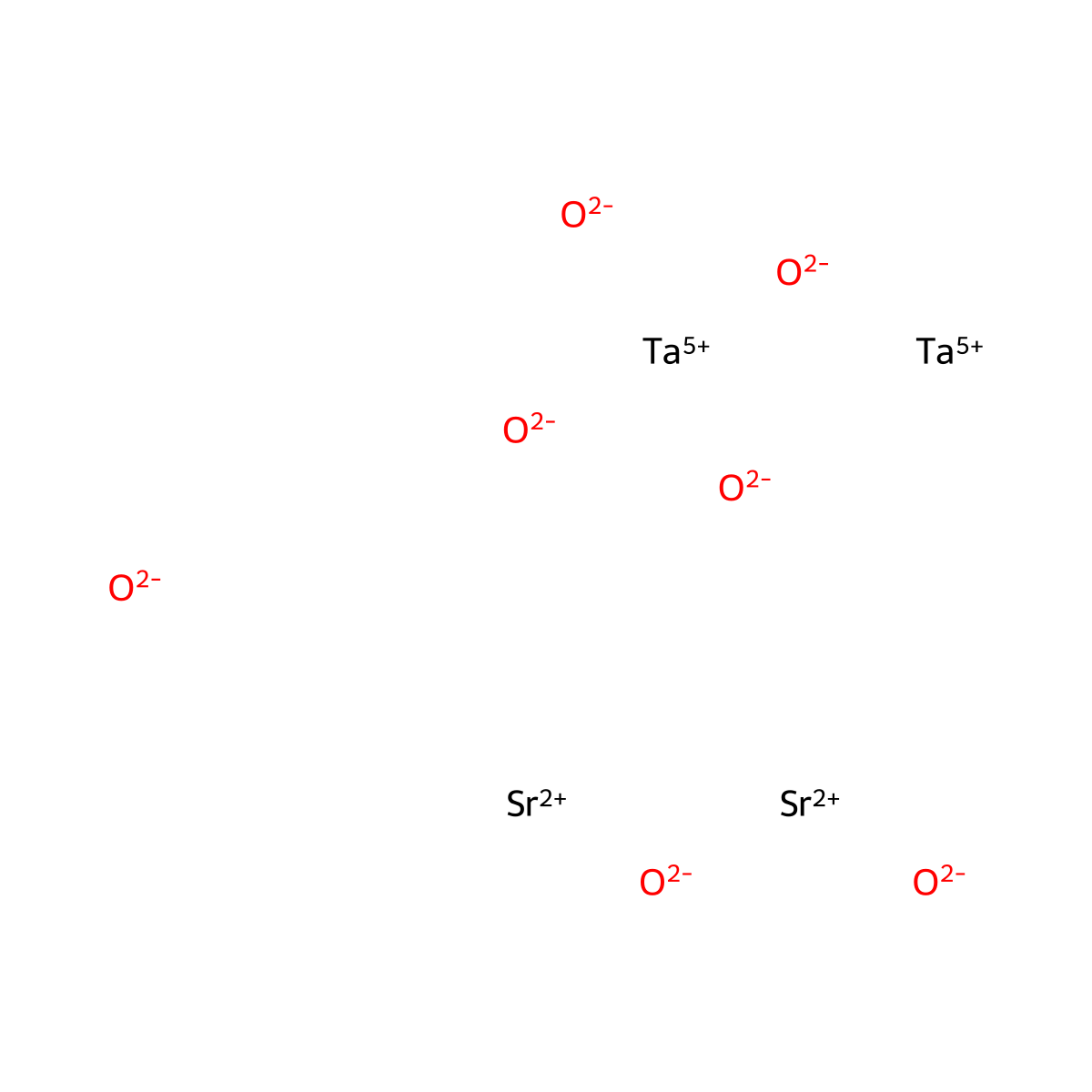 Strontium tantalum oxide (SrTa2O6) molecular structure, CAS 12065-74-6