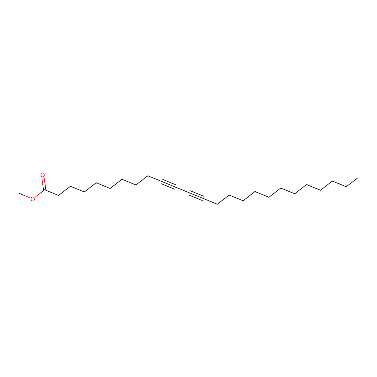 Methyl 10,12-pentacosadiynoate molecular structure, CAS 120650-77-3