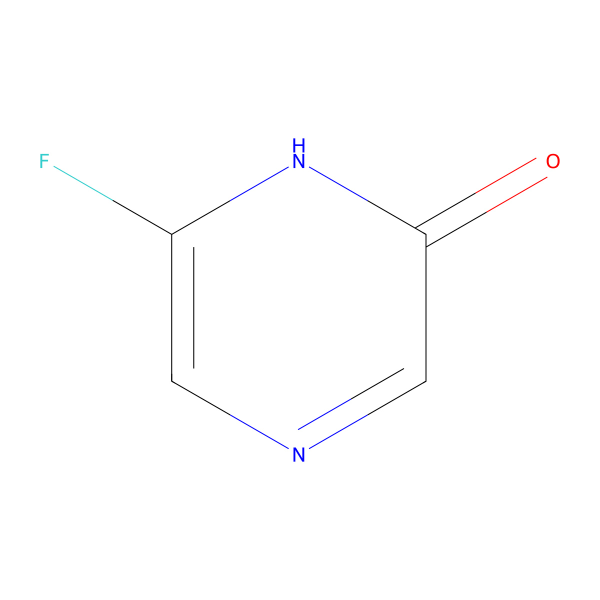 6-Fluoro-1h-pyrazin-2-one molecular structure, CAS 1206523-78-5