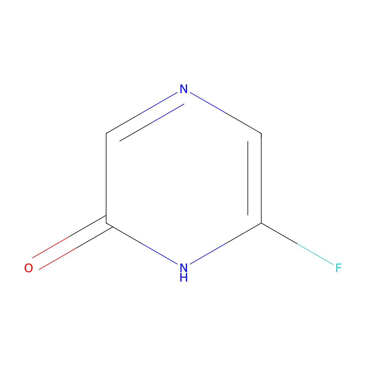 6-Fluoro-1h-pyrazin-2-one molecular structure, CAS 1206523-78-5
