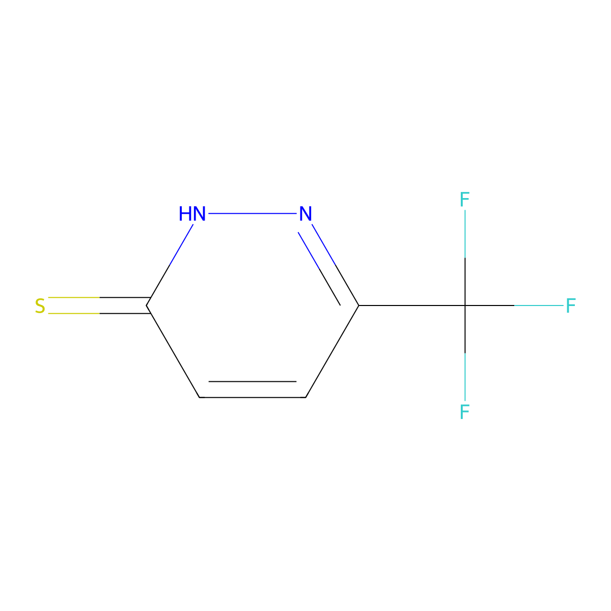 6-(Trifluoromethyl)pyridazine-3-thiol molecular structure, CAS 1206524-42-6