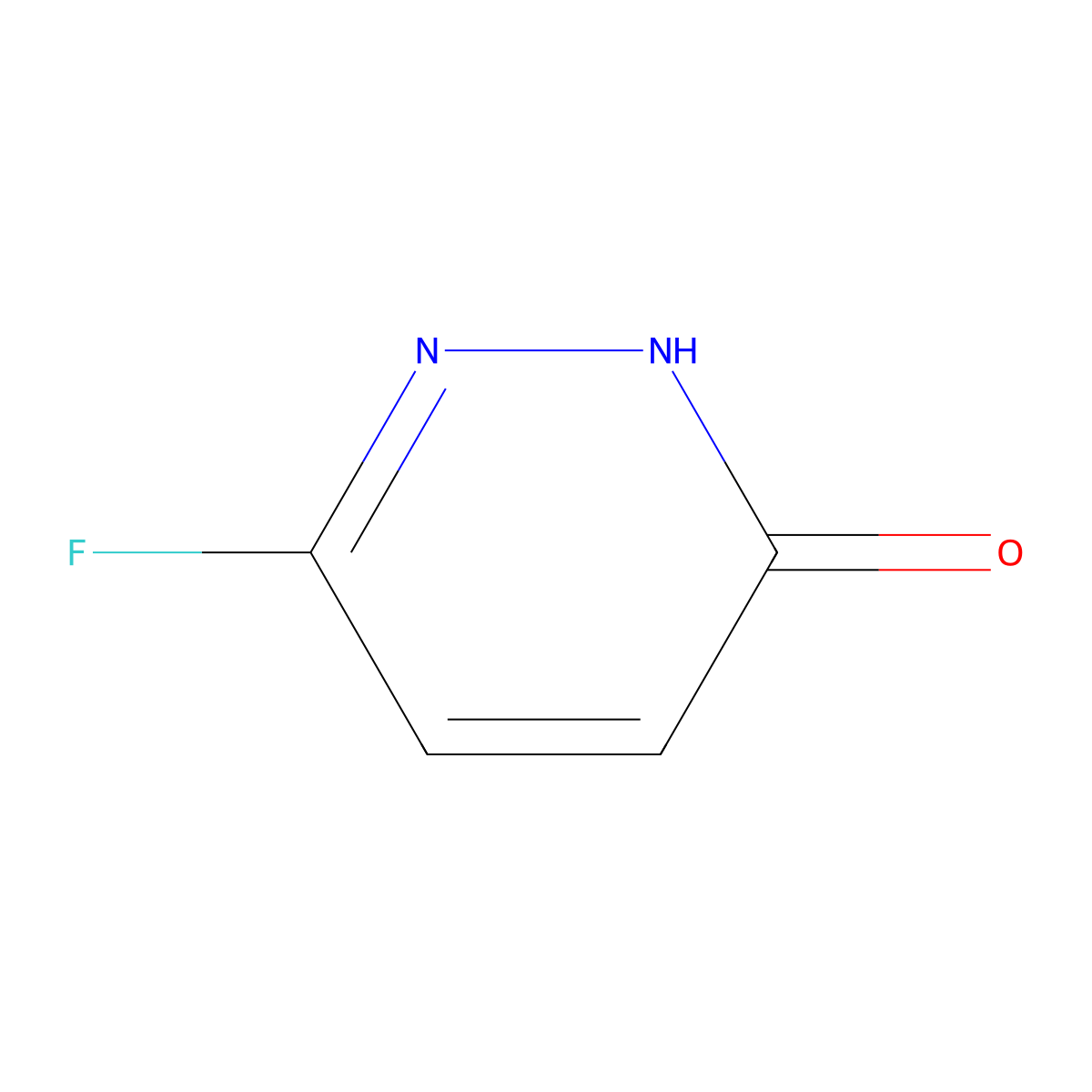 6-Fluoro-2,3-dihydropyridazin-3-one molecular structure, CAS 1206524-67-5