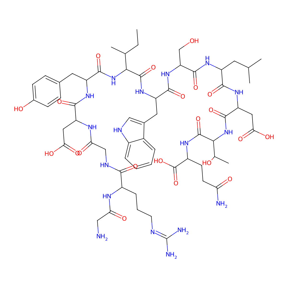 H-Gly-Arg-Gly-Asp-Tyr-Ile-Trp-Ser-Leu-Asp-Thr-Gln-OH molecular structure, CAS 1206525-47-4