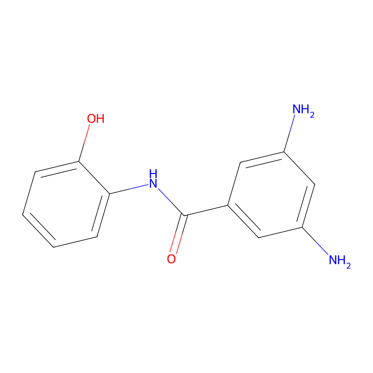 3,5-Diamino-n-(2-hydroxyphenyl)benzamide molecular structure, CAS 1206547-71-8