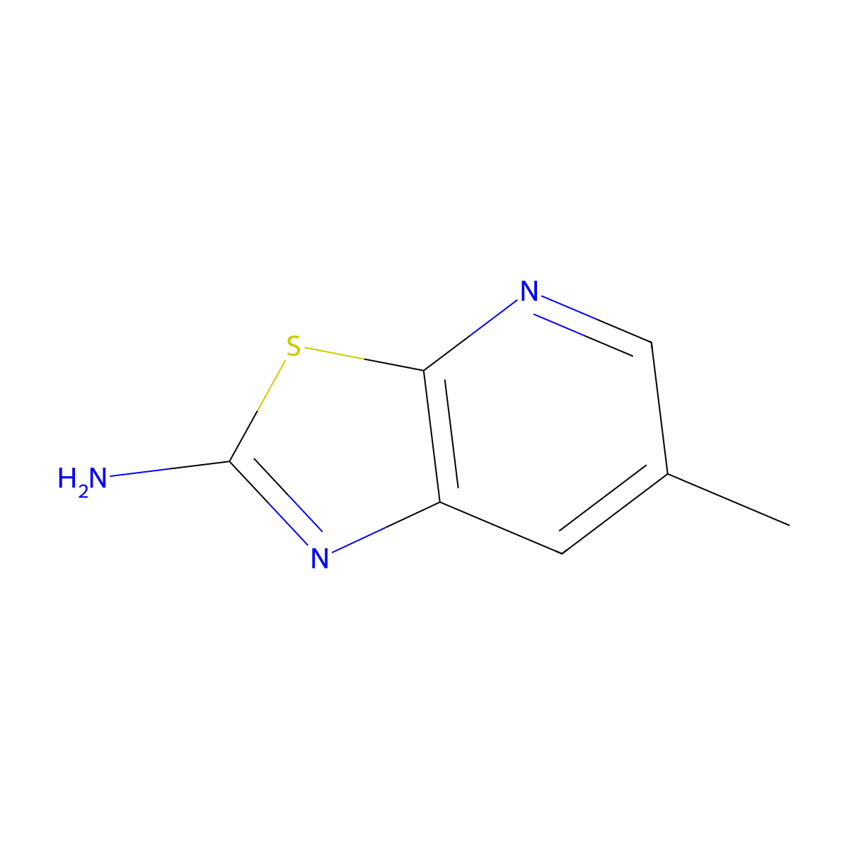 6-Methylthiazolo[5,4-b]pyridin-2-amine molecular structure, CAS 1206549-77-0