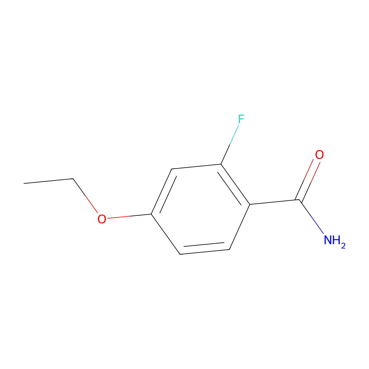 4-Ethoxy-2-fluorobenzamide molecular structure, CAS 1206593-31-8