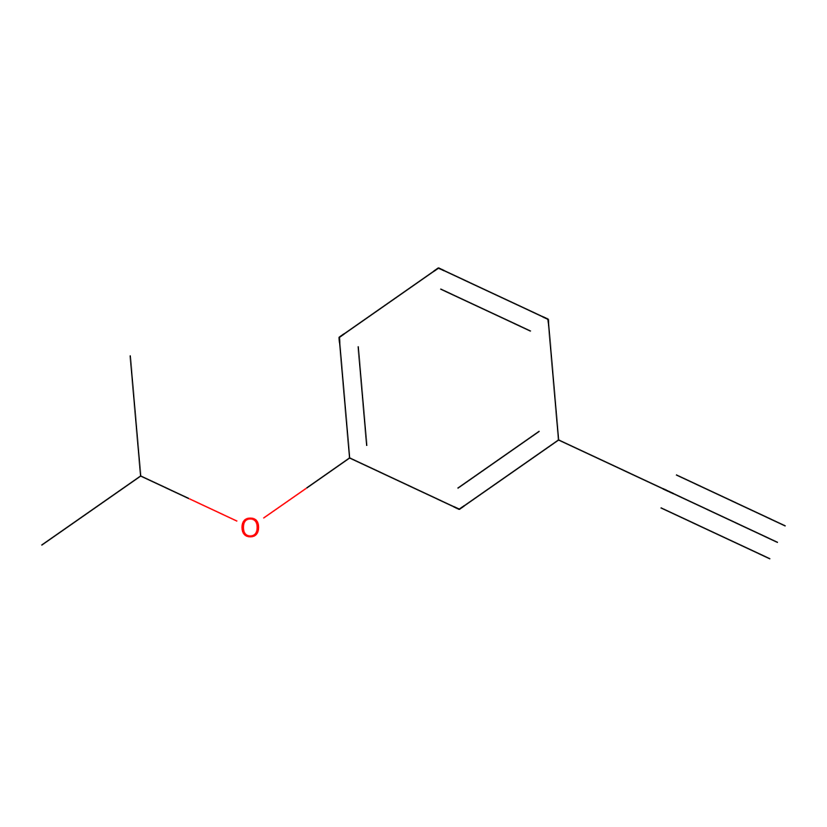 3-iso-Propoxyphenylacetylene molecular structure, CAS 1206594-59-3