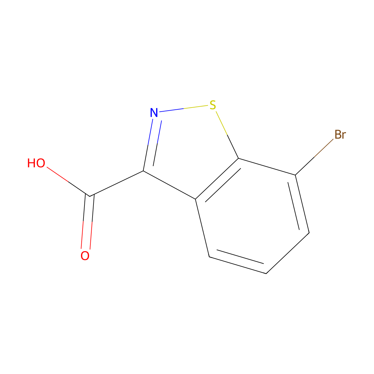 7-Bromobenzo[D]isothiazole-3-carboxylic acid molecular structure, CAS 1206606-42-9