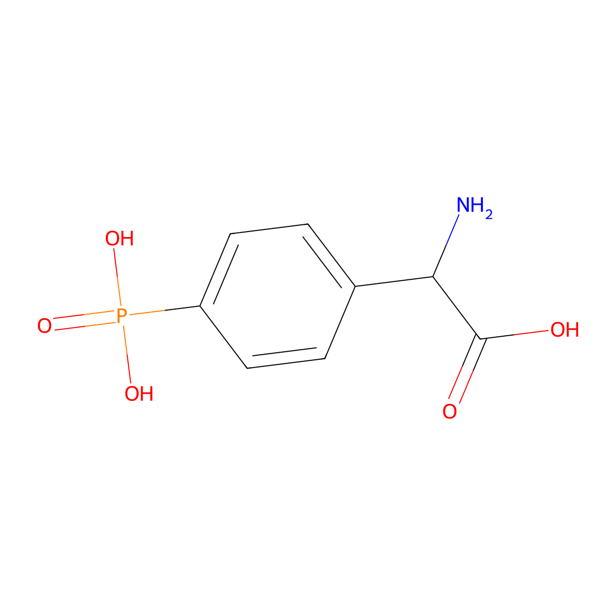 4-Phosphonophenylglycine molecular structure, CAS 120667-15-4